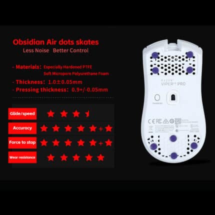 X-Raypad Obsidian Air Mouse Skates - Universal Donuts