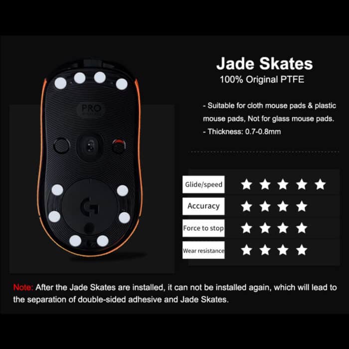X-Raypad Jade Patins para ratos DIY