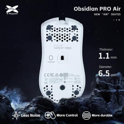 X-Raypad Obsidian Pro Air Mouse Feets - Universal Dots