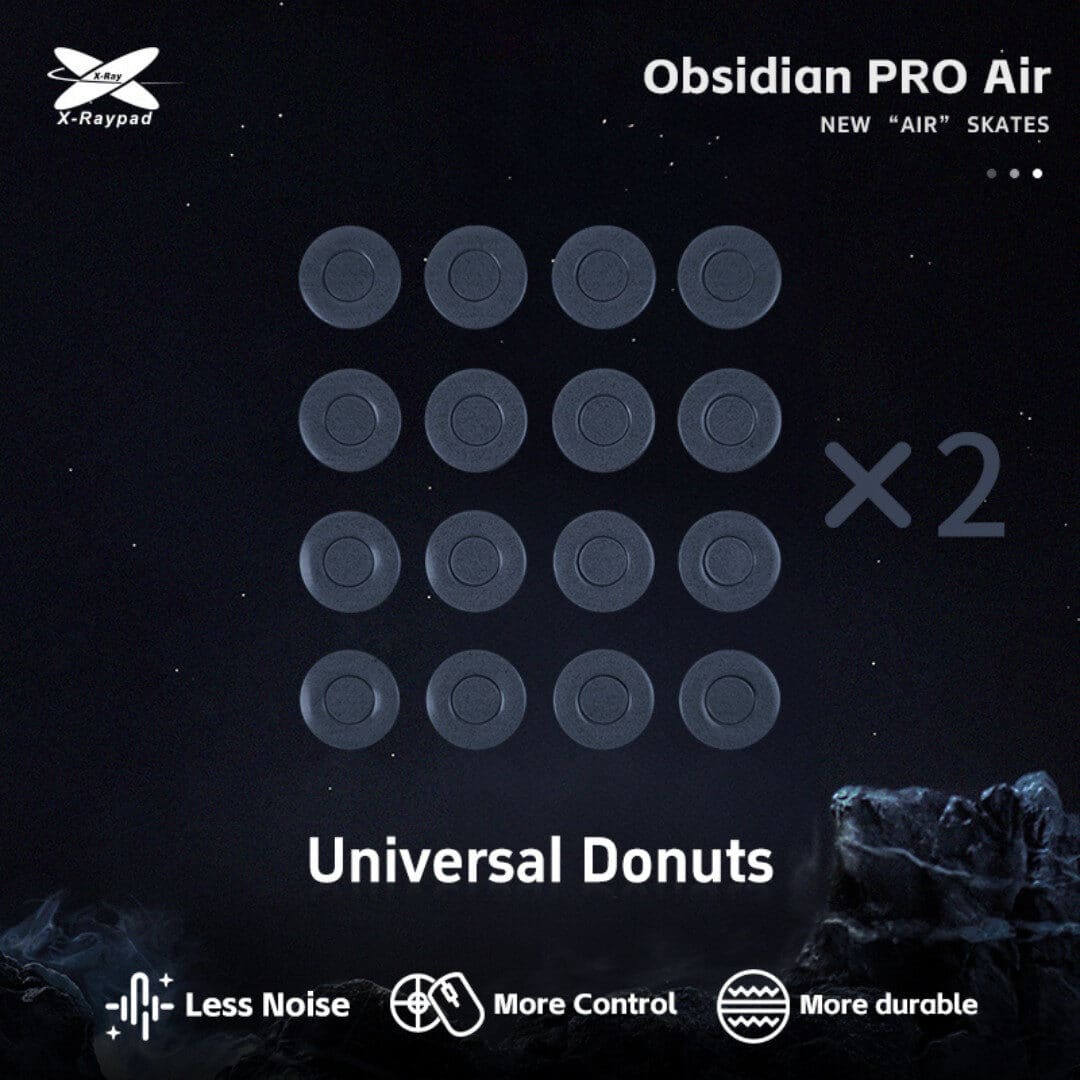 X-Raypad Obsidian Pro Air Universal Donuts (2) X-Raypad Obsidian Pro Air Universal Donuts