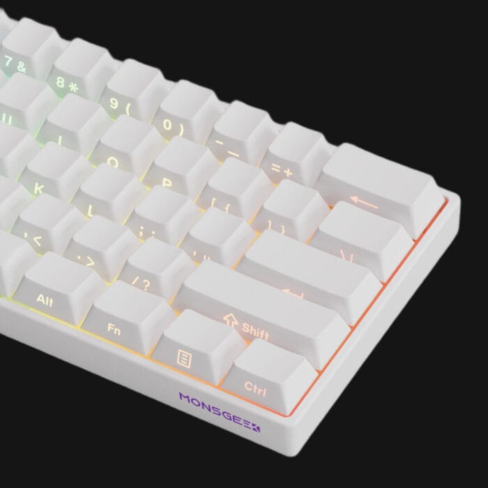 AKKO Monsgeek FUN60 PRO White ANSI Wired Magnetic Keyboard 8K ARGB HE 0.01mm