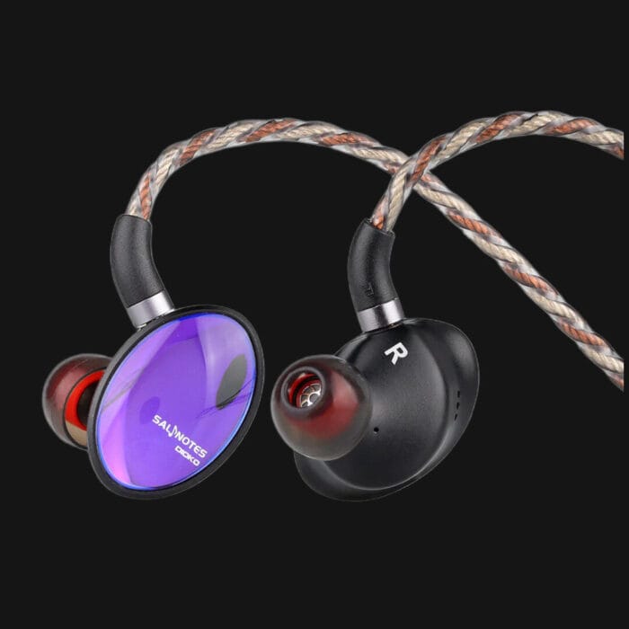 7Hz x Crinacle Salnotes Dioko – IEM Planar Magnético de 14.6mm com Corpo em Alumínio CNC e Vidro com Revestimento de Safira