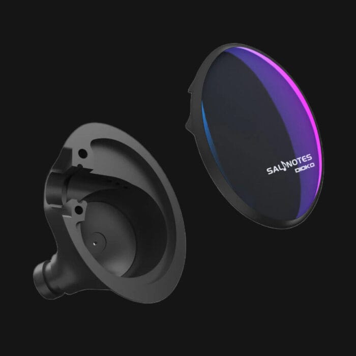 7Hz x Crinacle Salnotes Dioko – IEM Planar Magnético de 14.6mm com Corpo em Alumínio CNC e Vidro com Revestimento de Safira
