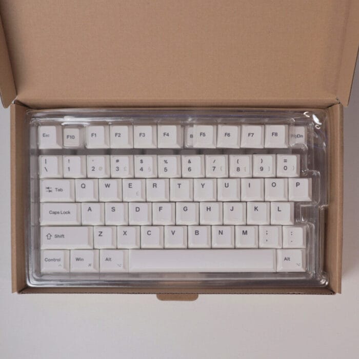 Conjunto de Keycaps Personalizados em Branco – Layout Português ISO-PT