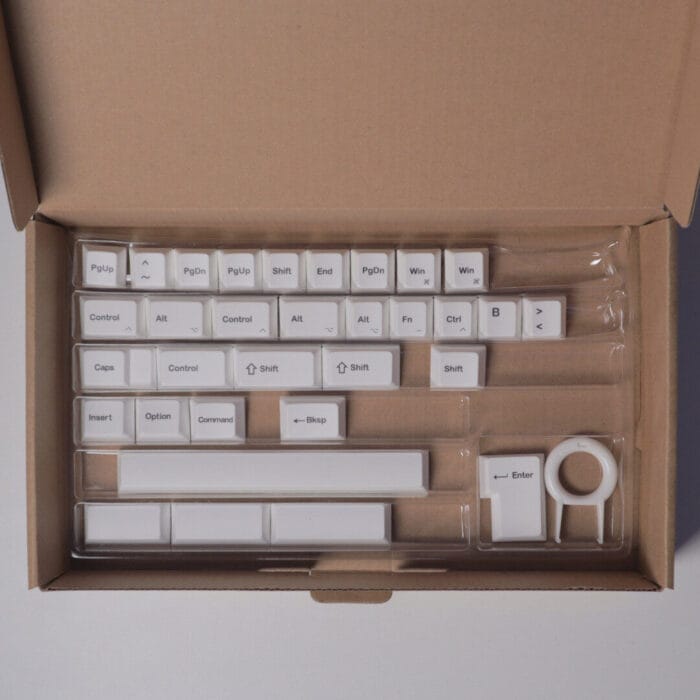 Conjunto de Keycaps Personalizados em Branco – Layout Português ISO-PT